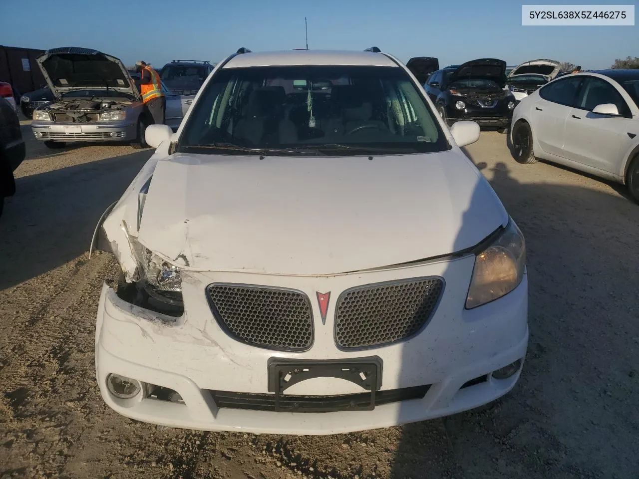 2005 Pontiac Vibe VIN: 5Y2SL638X5Z446275 Lot: 78610614