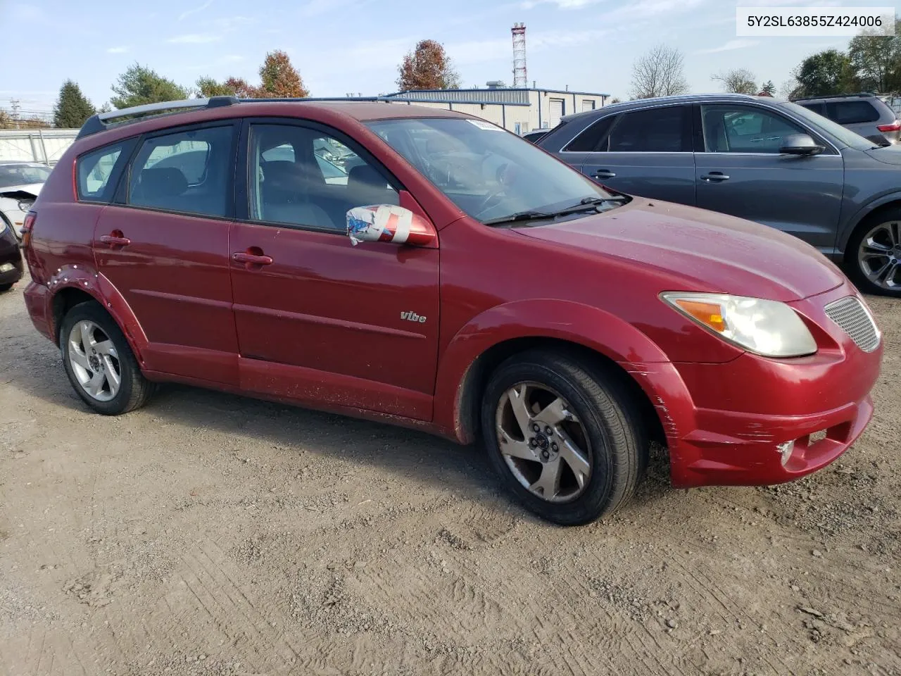 2005 Pontiac Vibe VIN: 5Y2SL63855Z424006 Lot: 78663364