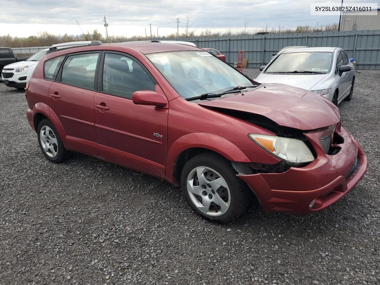 2005 Pontiac Vibe VIN: 5Y2SL63825Z416011 Lot: 78917434