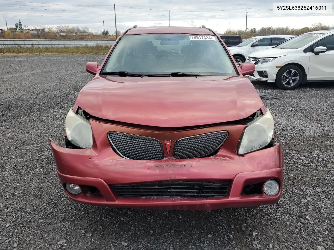 2005 Pontiac Vibe VIN: 5Y2SL63825Z416011 Lot: 78917434