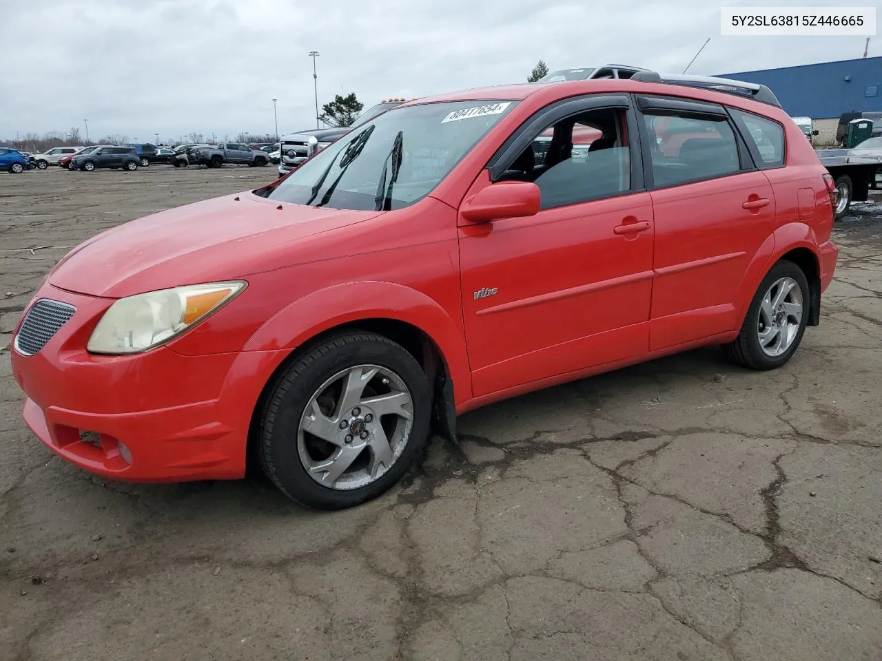 2005 Pontiac Vibe VIN: 5Y2SL63815Z446665 Lot: 80417654