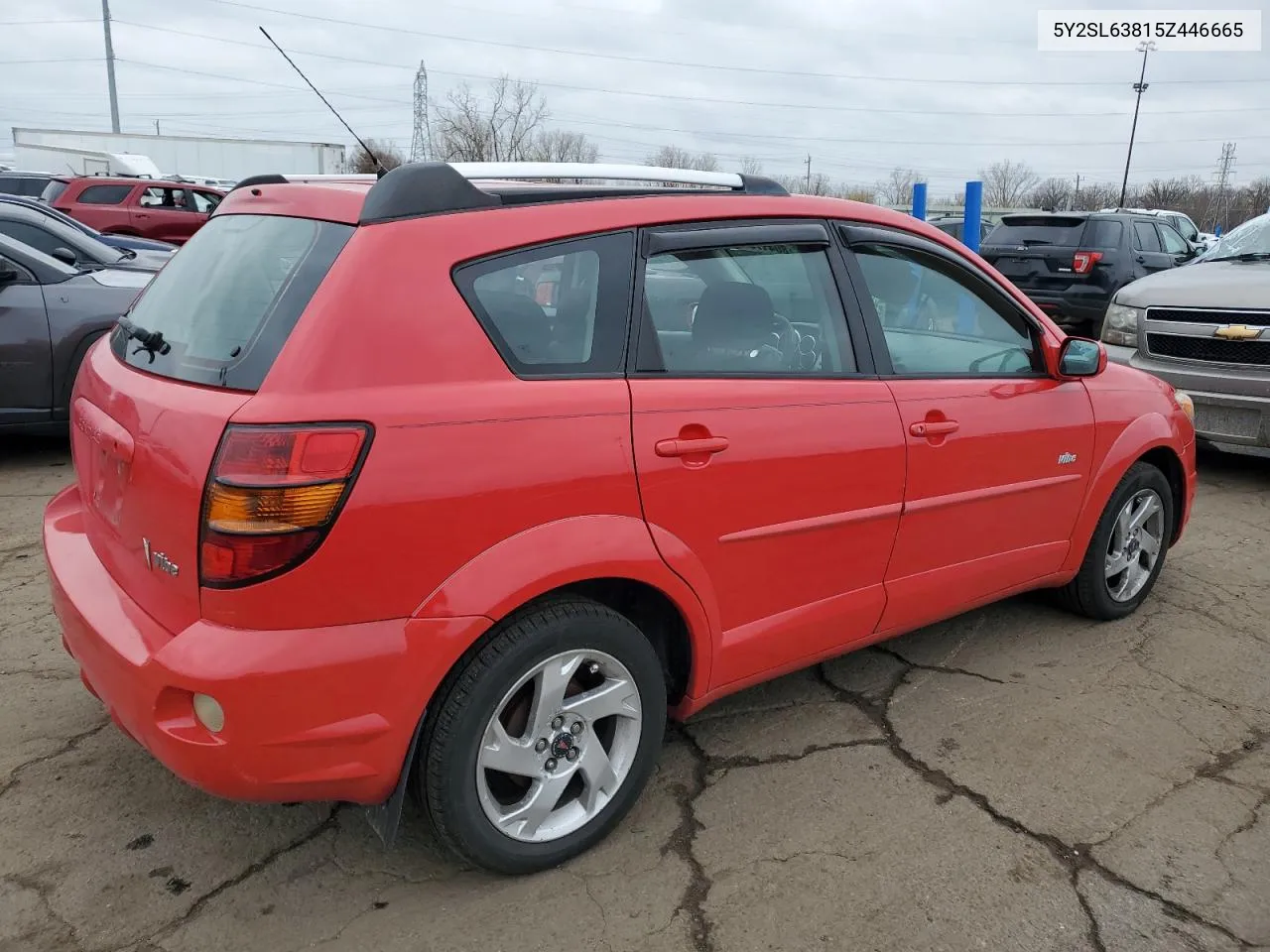 2005 Pontiac Vibe VIN: 5Y2SL63815Z446665 Lot: 80417654