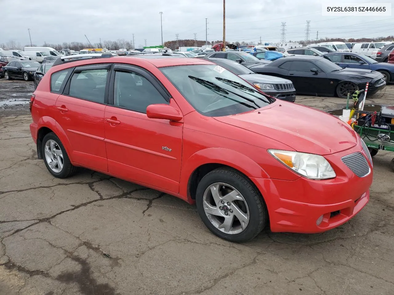 2005 Pontiac Vibe VIN: 5Y2SL63815Z446665 Lot: 80417654