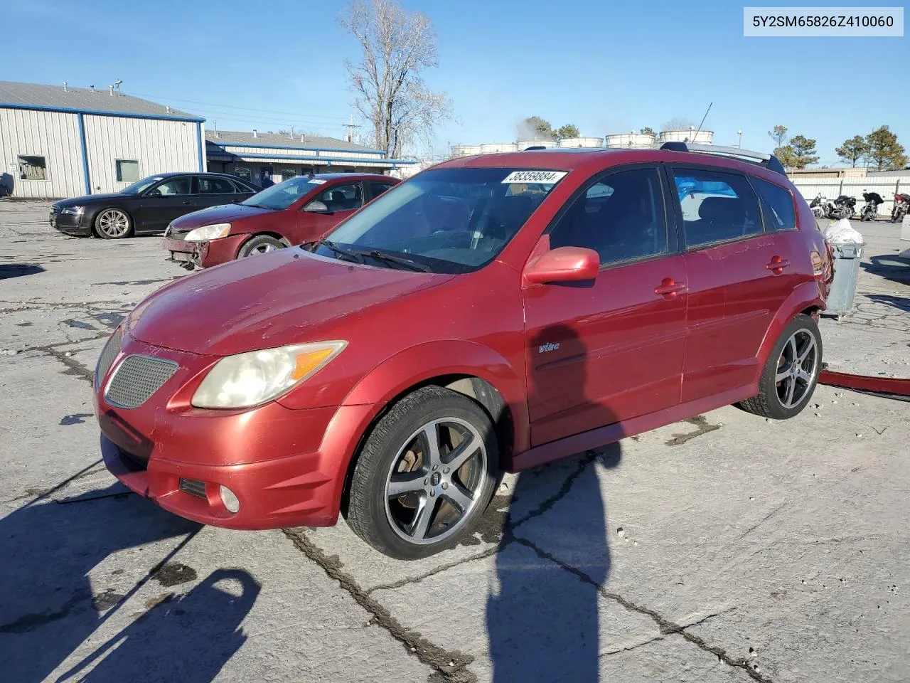 2006 Pontiac Vibe VIN: 5Y2SM65826Z410060 Lot: 38359884