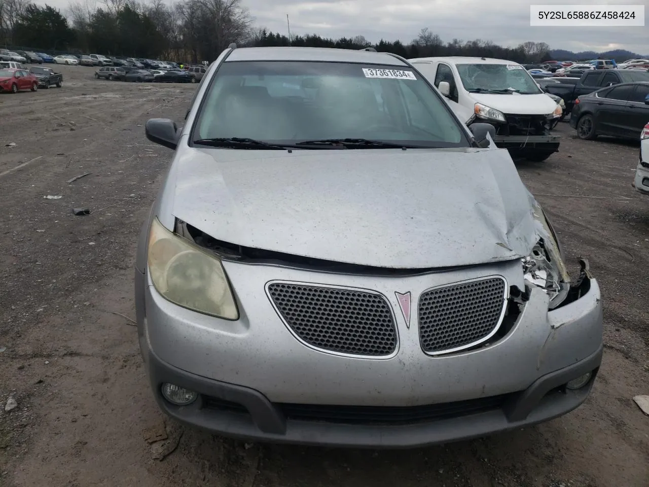 2006 Pontiac Vibe VIN: 5Y2SL65886Z458424 Lot: 57891364