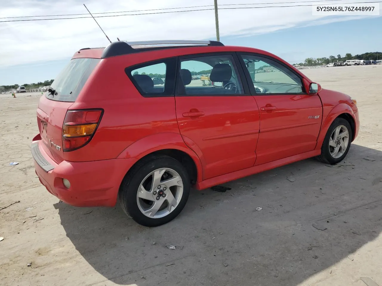 2006 Pontiac Vibe Gt VIN: 5Y2SN65L76Z448997 Lot: 57897854