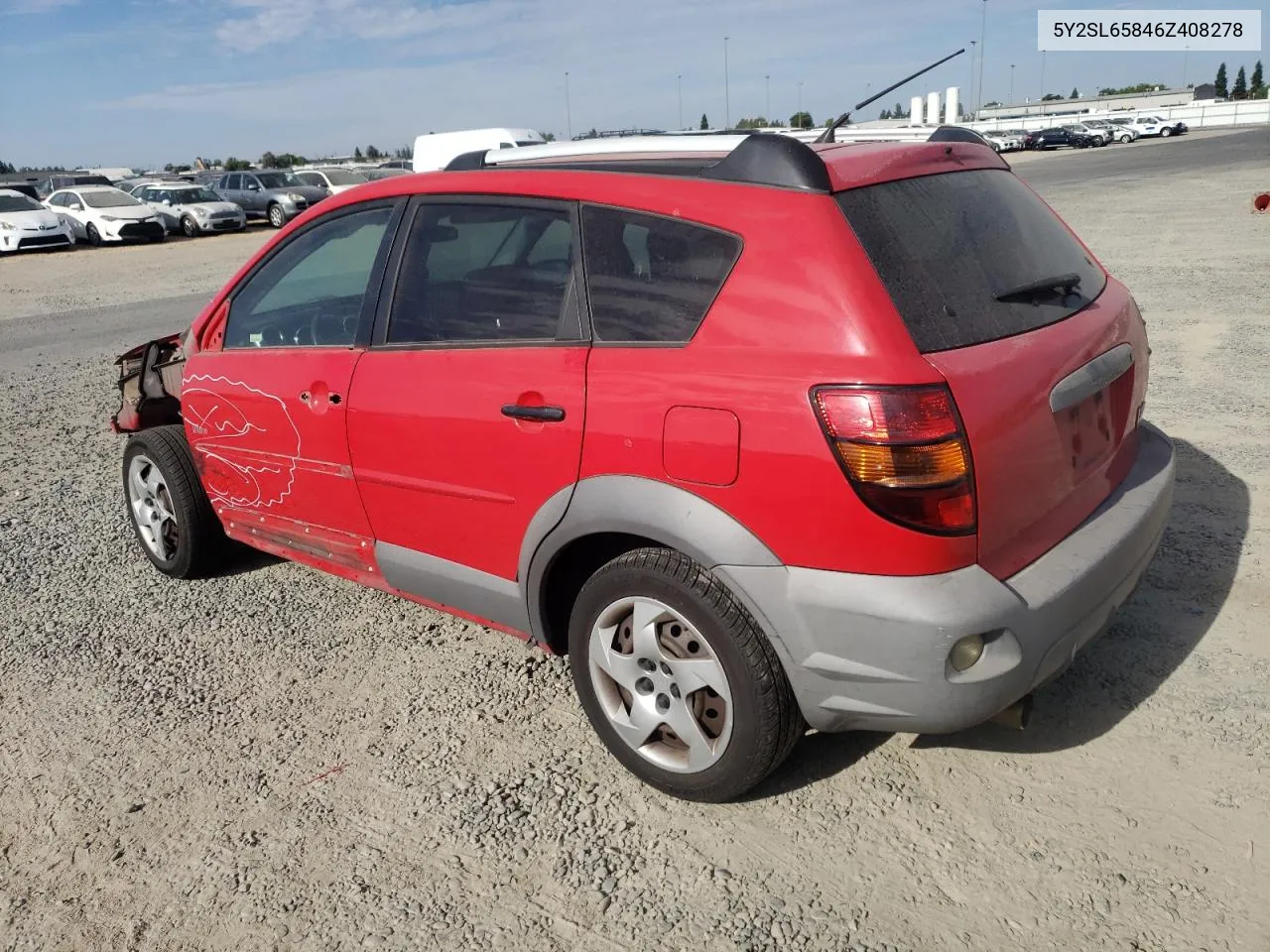 2006 Pontiac Vibe VIN: 5Y2SL65846Z408278 Lot: 66615554