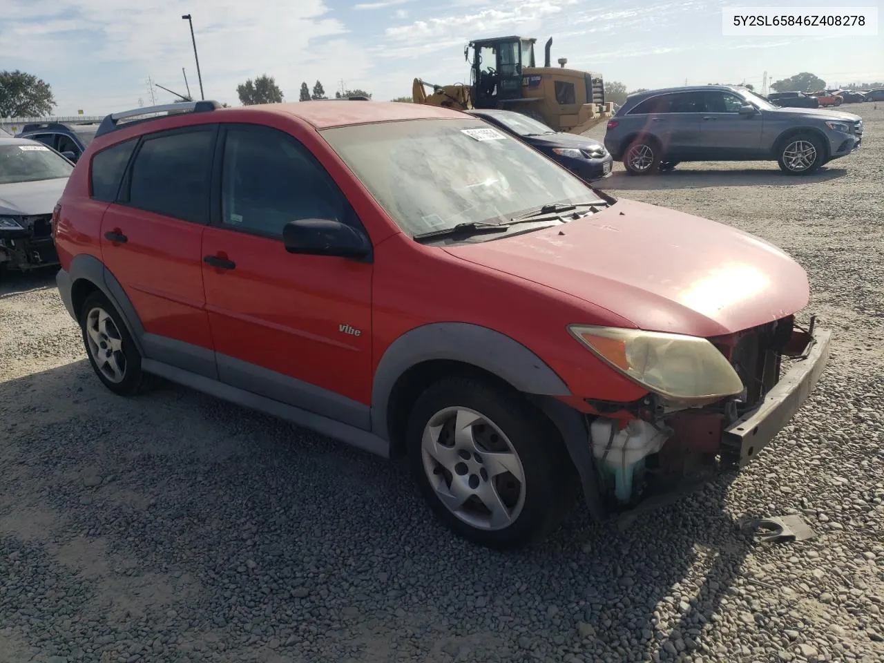 2006 Pontiac Vibe VIN: 5Y2SL65846Z408278 Lot: 66615554