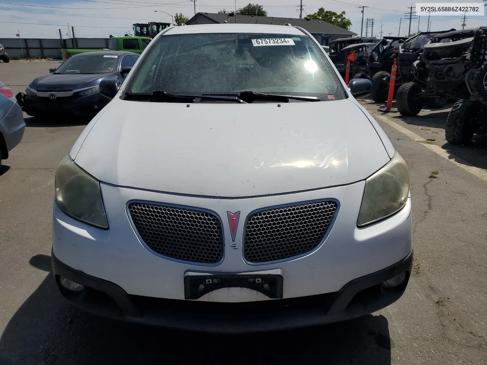 2006 Pontiac Vibe VIN: 5Y2SL65886Z422782 Lot: 67573234