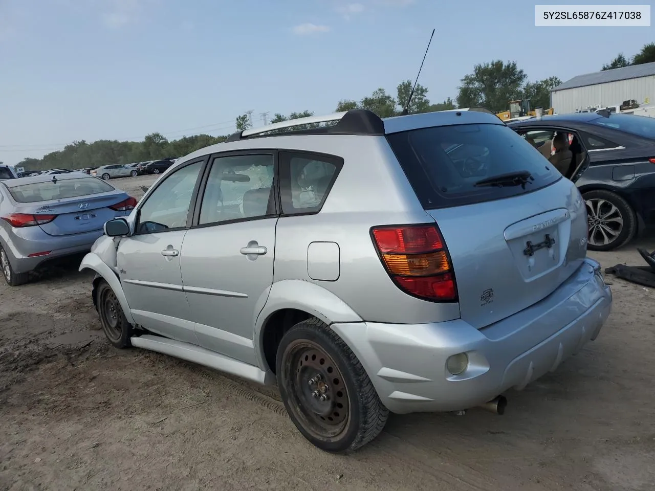 2006 Pontiac Vibe VIN: 5Y2SL65876Z417038 Lot: 68263234