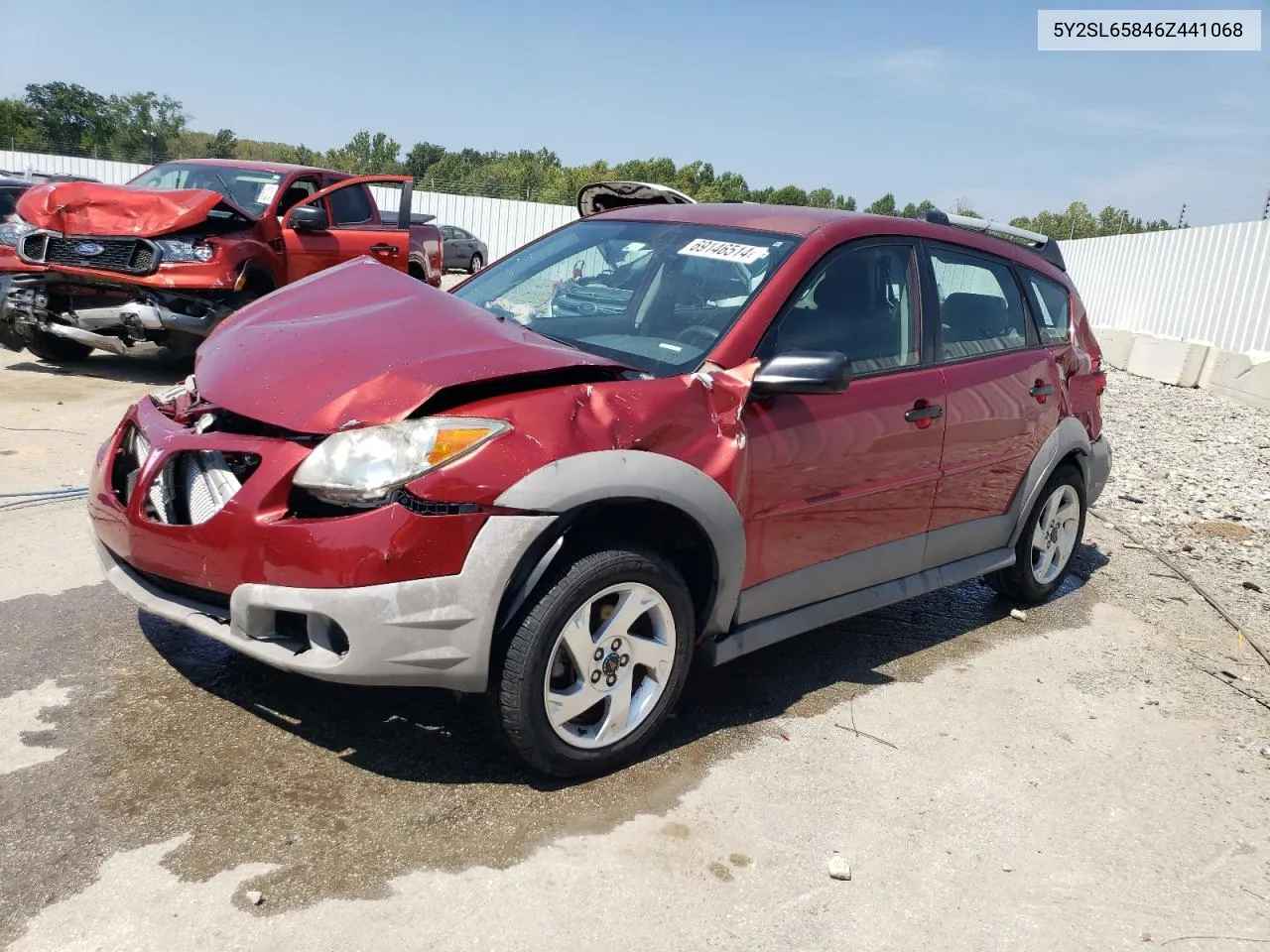 2006 Pontiac Vibe VIN: 5Y2SL65846Z441068 Lot: 69146514