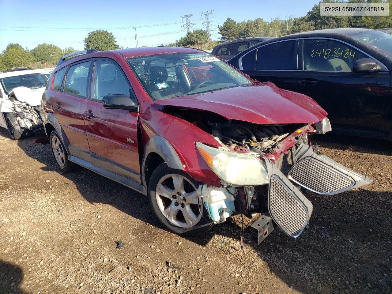 5Y2SL658X6Z445819 2006 Pontiac Vibe