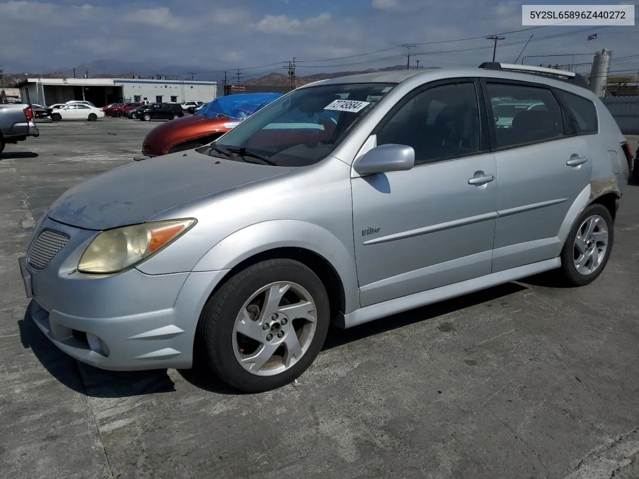 2006 Pontiac Vibe VIN: 5Y2SL65896Z440272 Lot: 72749584