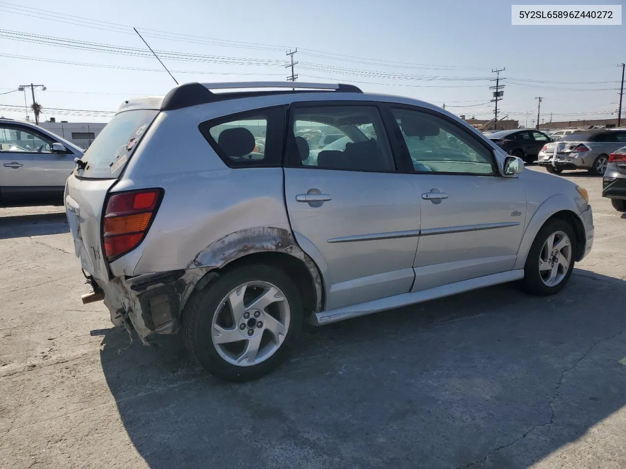 2006 Pontiac Vibe VIN: 5Y2SL65896Z440272 Lot: 72749584