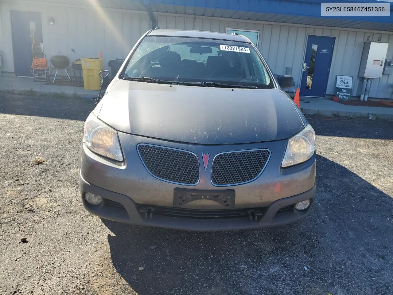 2006 Pontiac Vibe VIN: 5Y2SL65846Z451356 Lot: 73327984