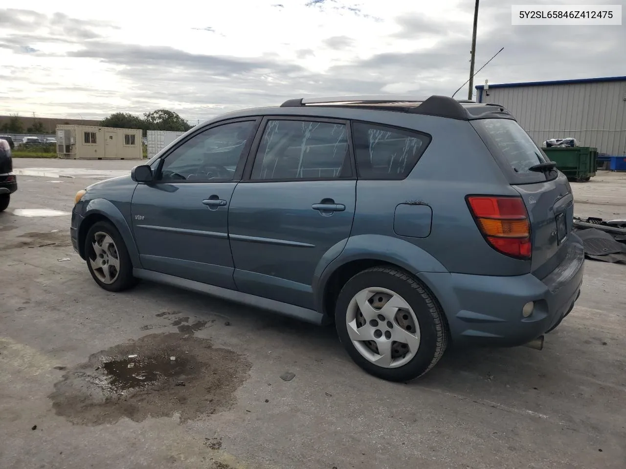 2006 Pontiac Vibe VIN: 5Y2SL65846Z412475 Lot: 74469404