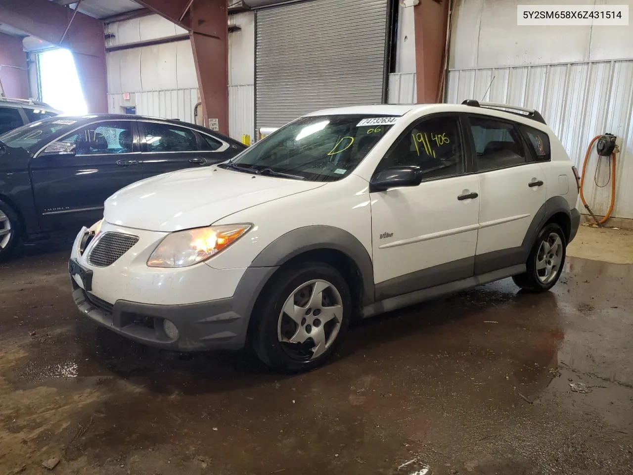 2006 Pontiac Vibe VIN: 5Y2SM658X6Z431514 Lot: 74732634