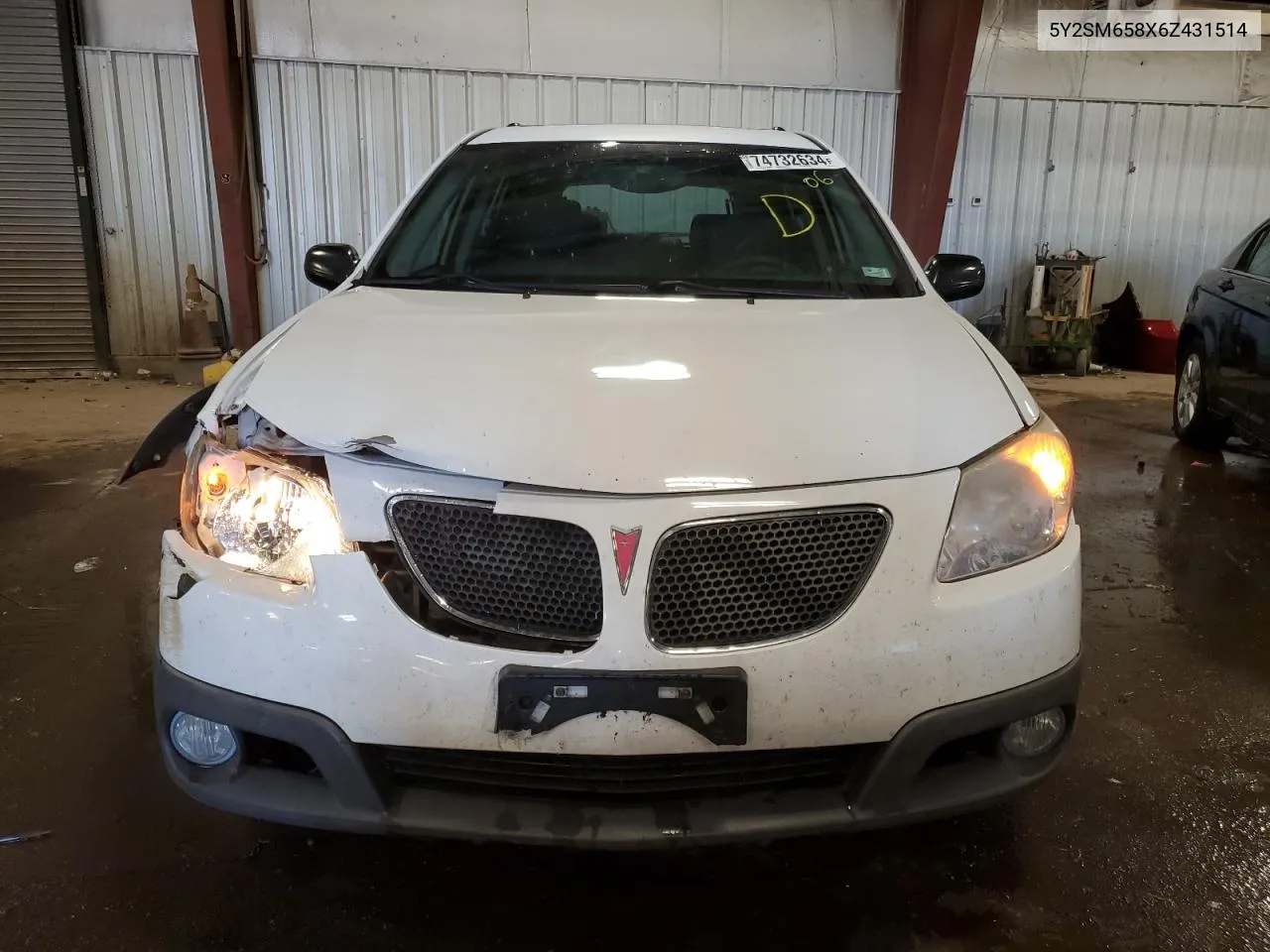 2006 Pontiac Vibe VIN: 5Y2SM658X6Z431514 Lot: 74732634