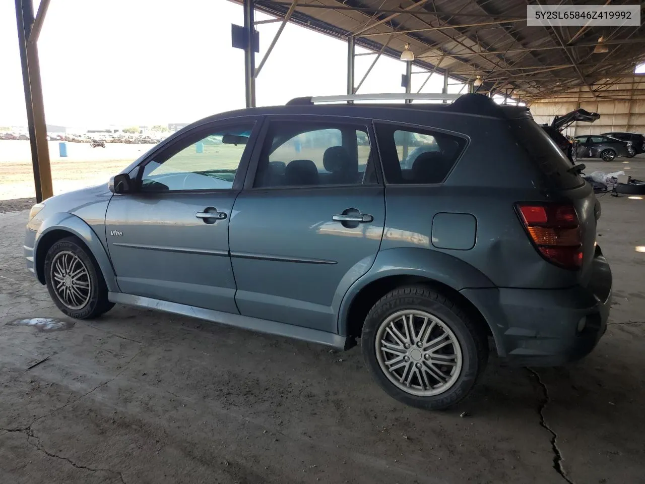 2006 Pontiac Vibe VIN: 5Y2SL65846Z419992 Lot: 75007074