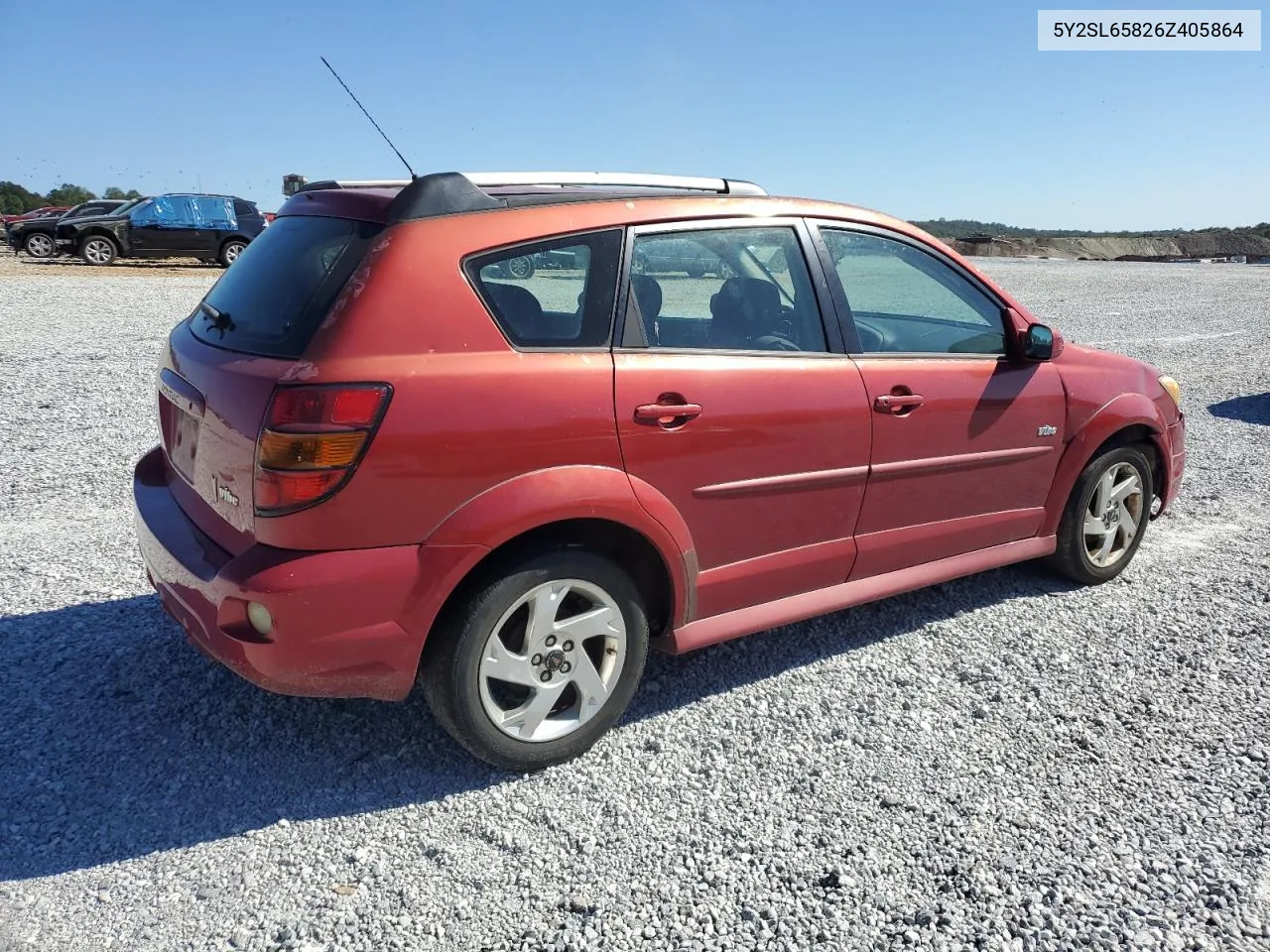 2006 Pontiac Vibe VIN: 5Y2SL65826Z405864 Lot: 75918434