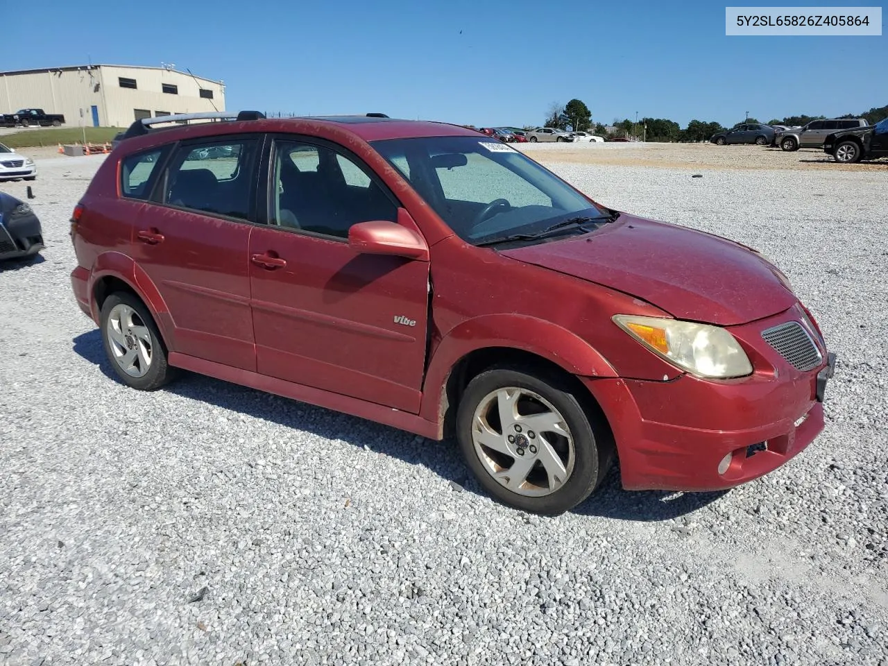 2006 Pontiac Vibe VIN: 5Y2SL65826Z405864 Lot: 75918434