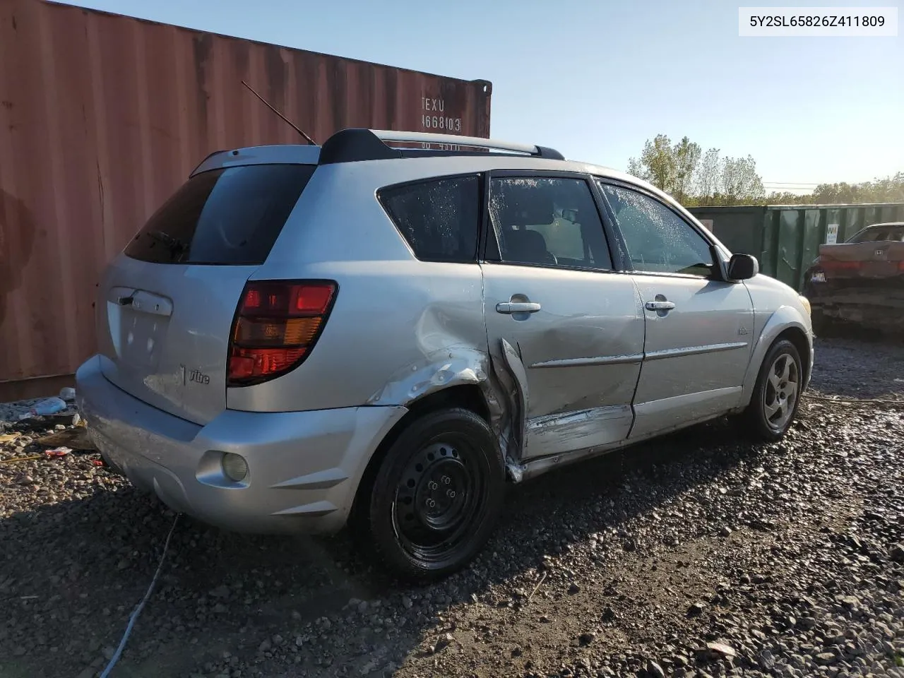 2006 Pontiac Vibe VIN: 5Y2SL65826Z411809 Lot: 75931034