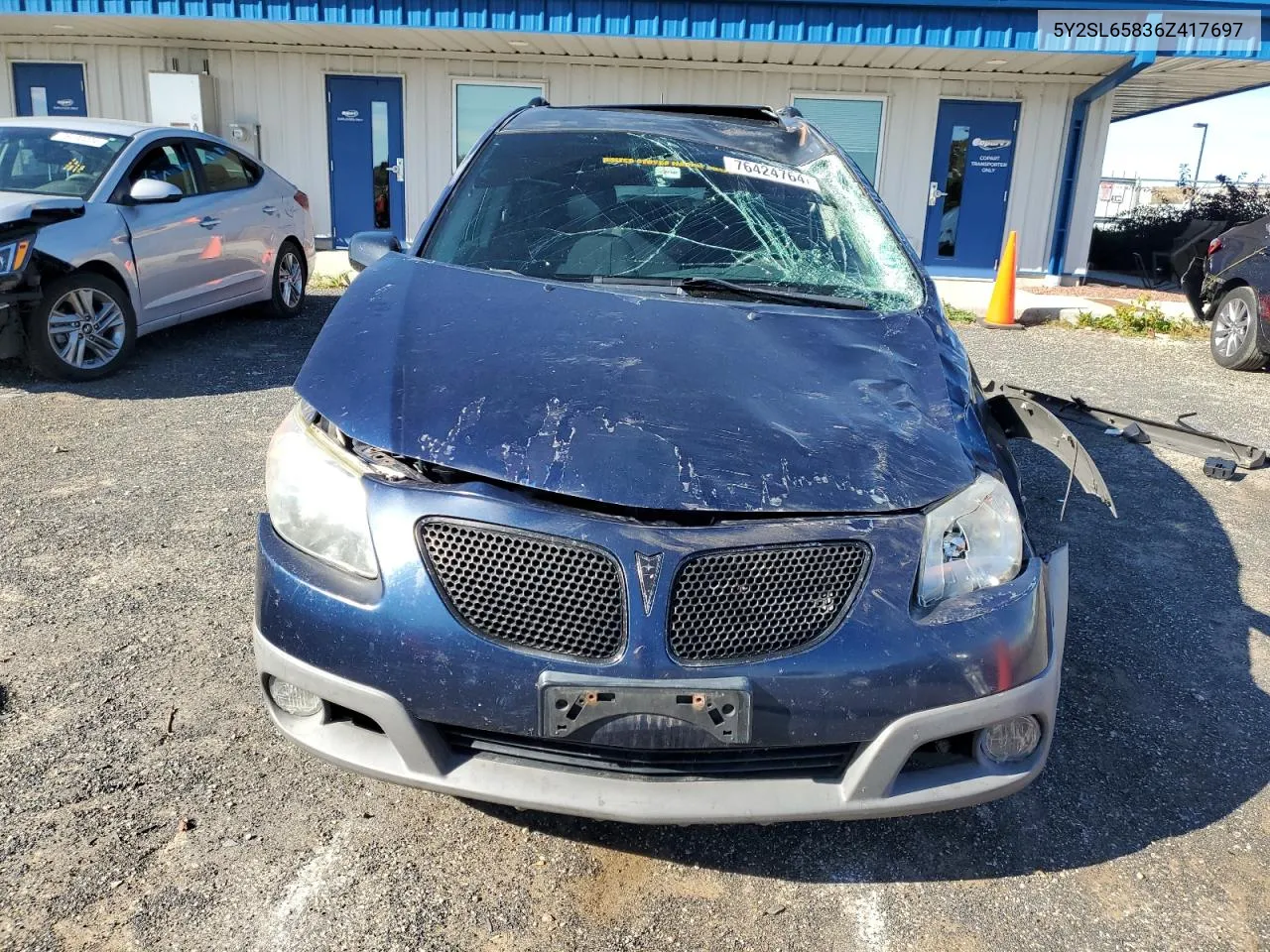 2006 Pontiac Vibe VIN: 5Y2SL65836Z417697 Lot: 76424764