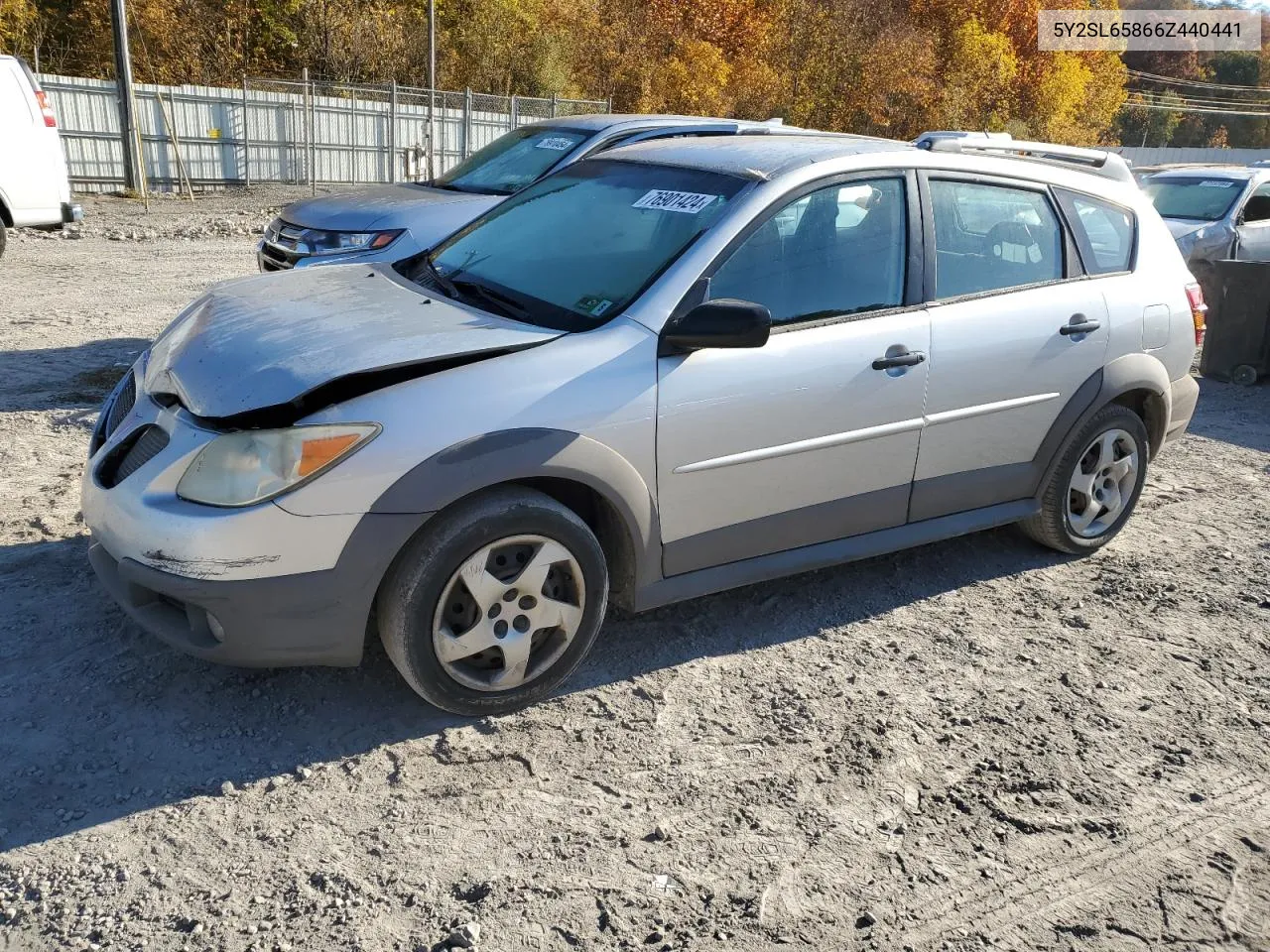 2006 Pontiac Vibe VIN: 5Y2SL65866Z440441 Lot: 76901424