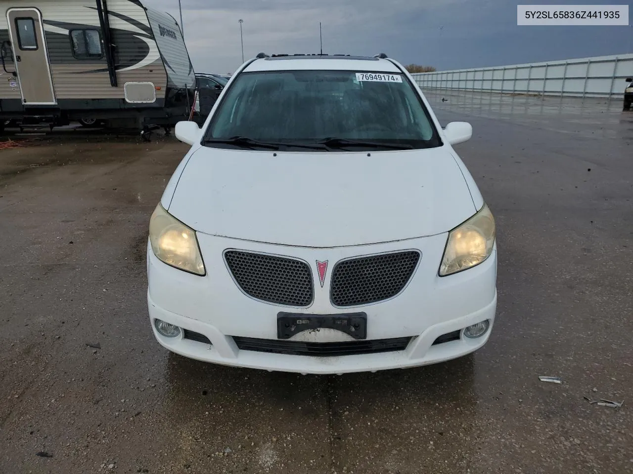 2006 Pontiac Vibe VIN: 5Y2SL65836Z441935 Lot: 76949174