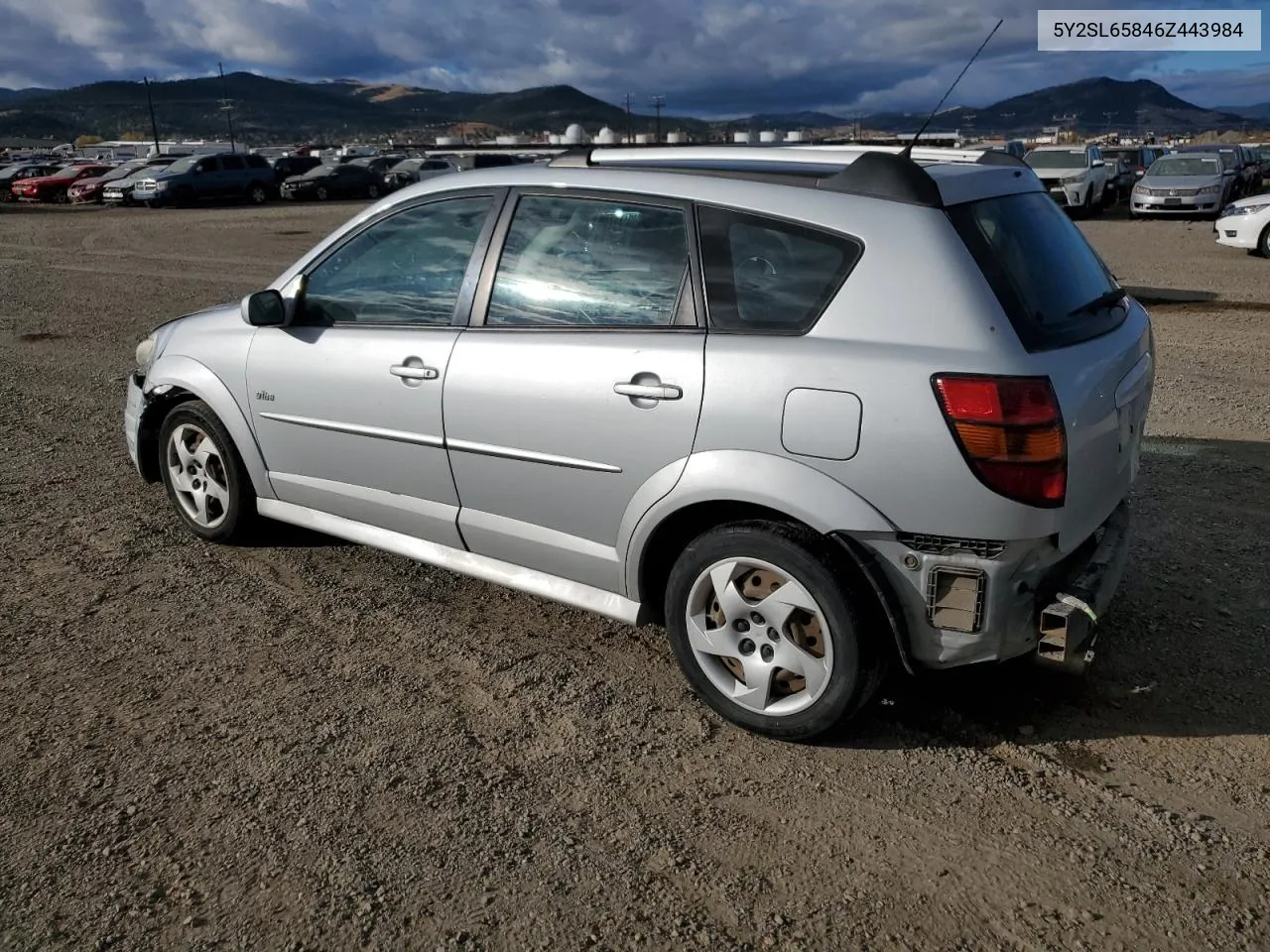 2006 Pontiac Vibe VIN: 5Y2SL65846Z443984 Lot: 77101364