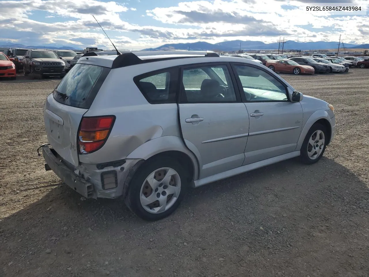 2006 Pontiac Vibe VIN: 5Y2SL65846Z443984 Lot: 77101364