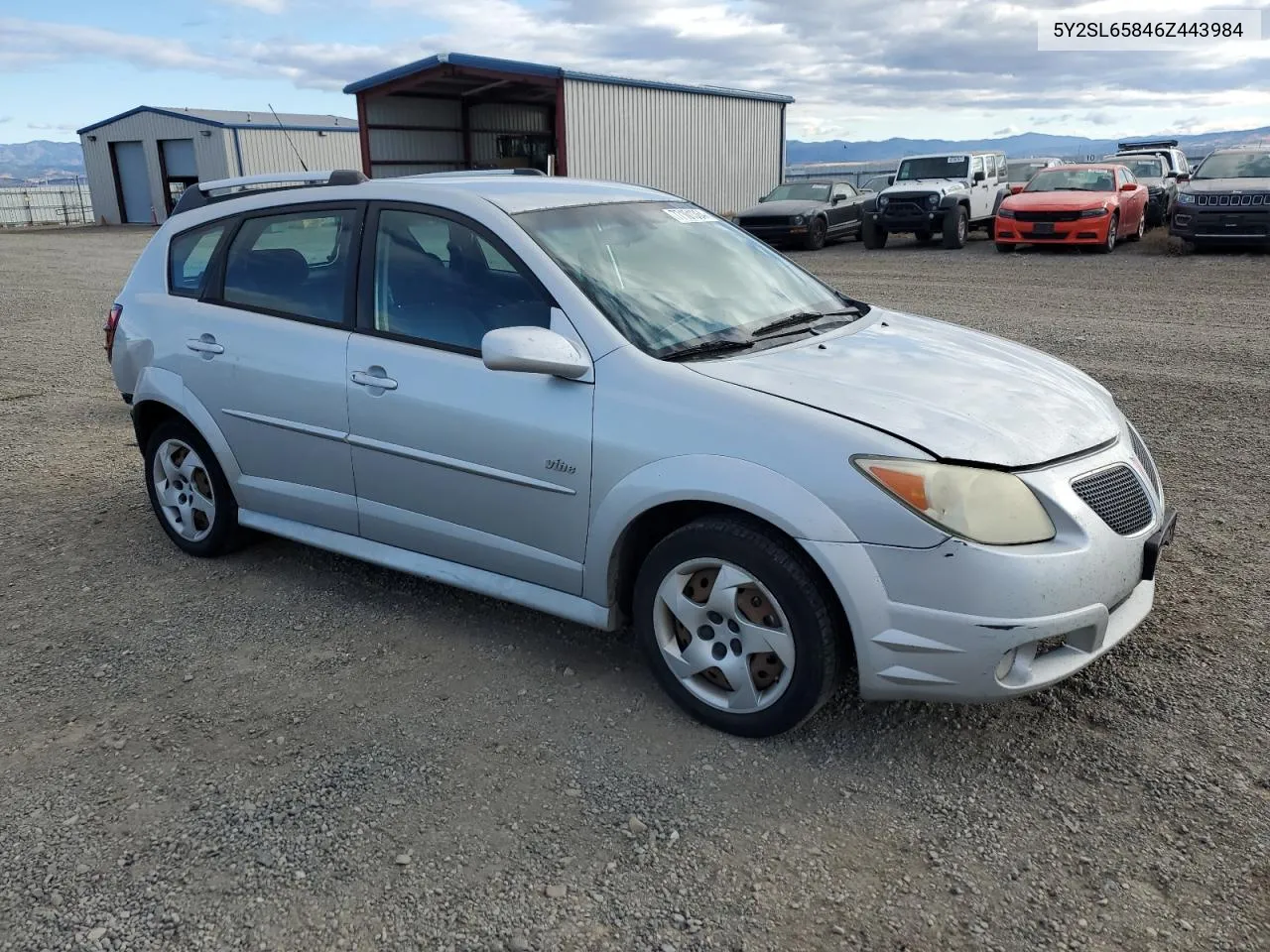 2006 Pontiac Vibe VIN: 5Y2SL65846Z443984 Lot: 77101364