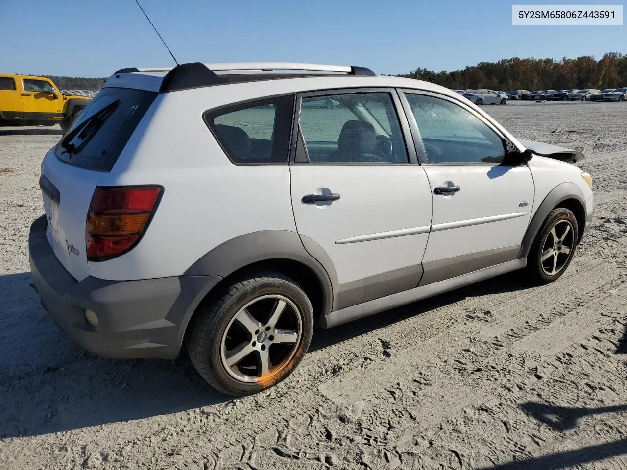 2006 Pontiac Vibe VIN: 5Y2SM65806Z443591 Lot: 77239474