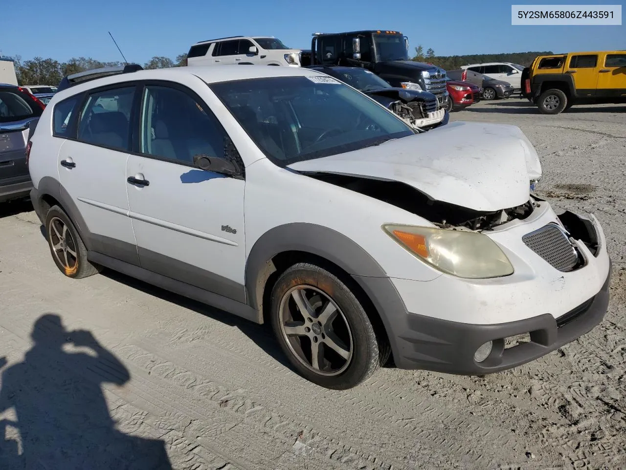 2006 Pontiac Vibe VIN: 5Y2SM65806Z443591 Lot: 77239474