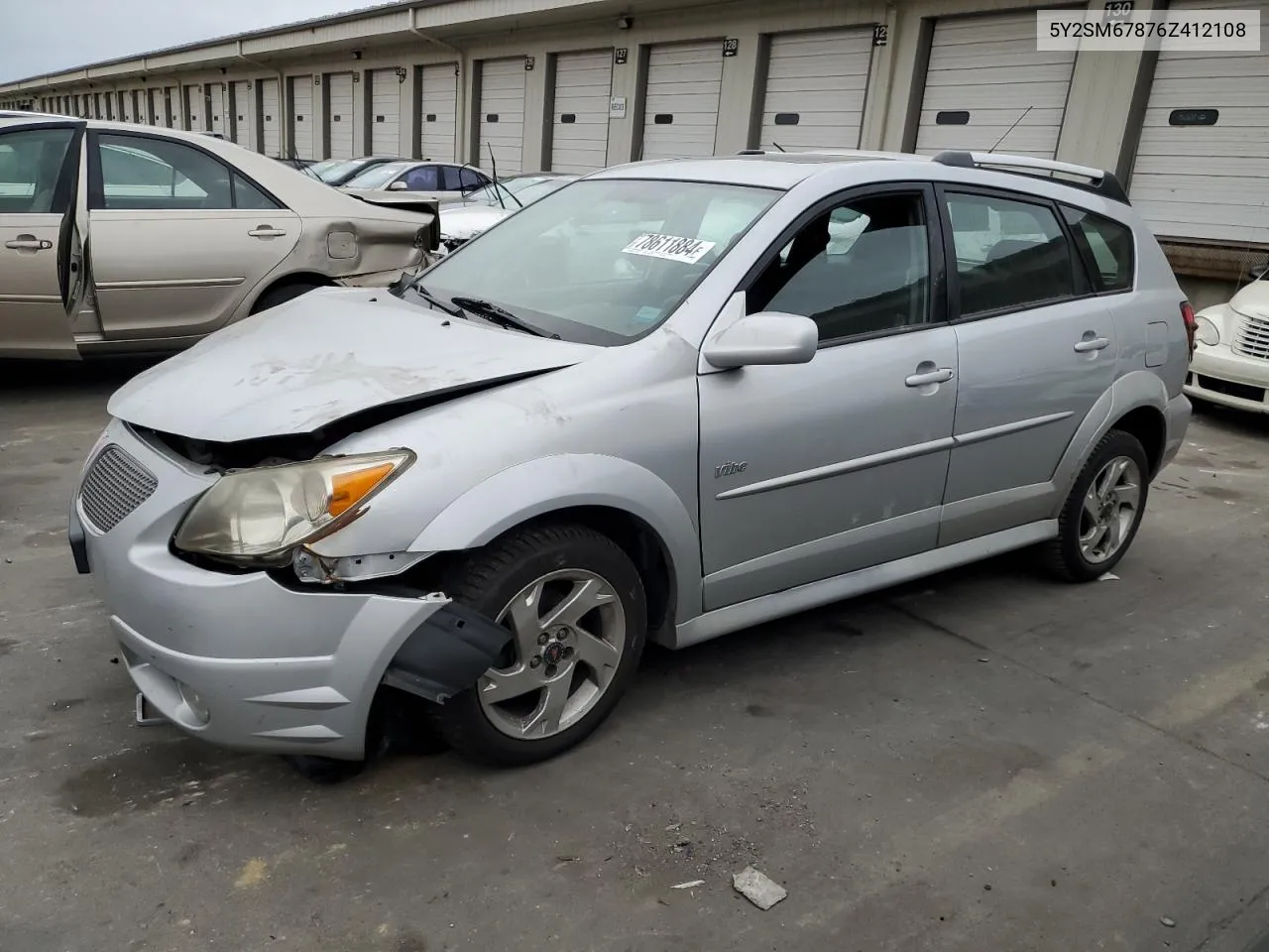 2006 Pontiac Vibe VIN: 5Y2SM67876Z412108 Lot: 78611884