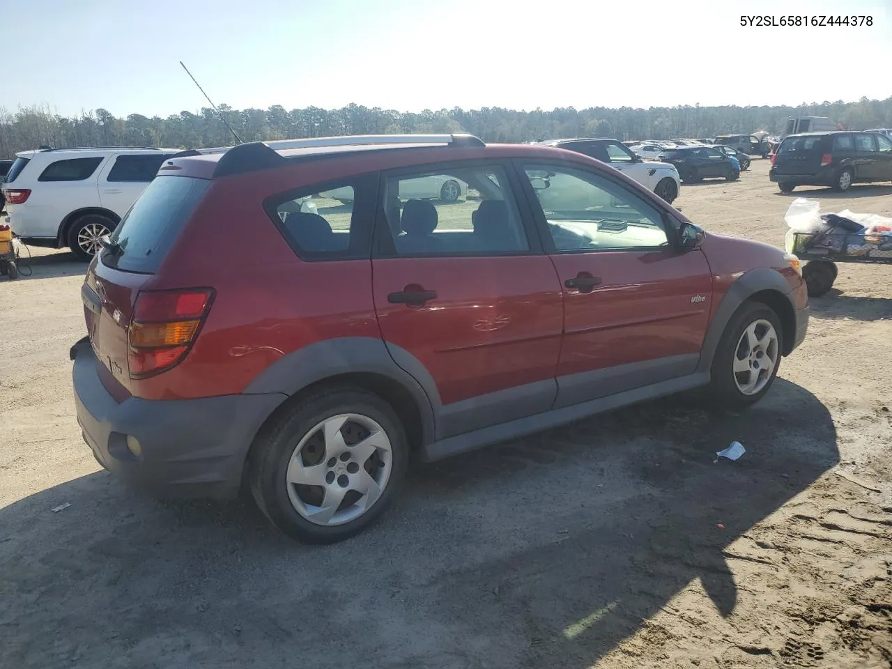 2006 Pontiac Vibe VIN: 5Y2SL65816Z444378 Lot: 79067884