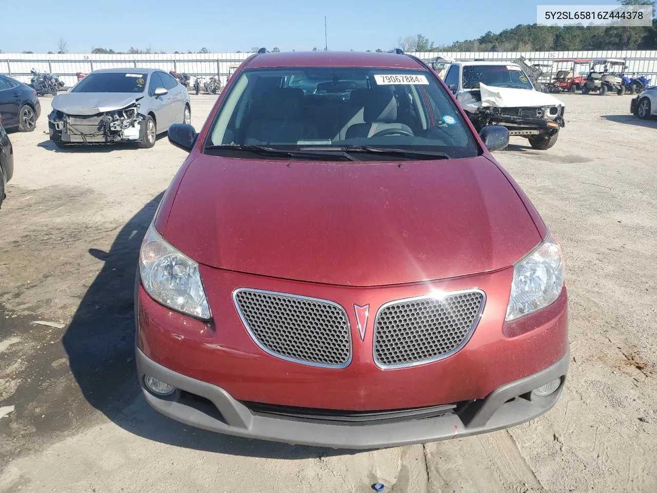 2006 Pontiac Vibe VIN: 5Y2SL65816Z444378 Lot: 79067884