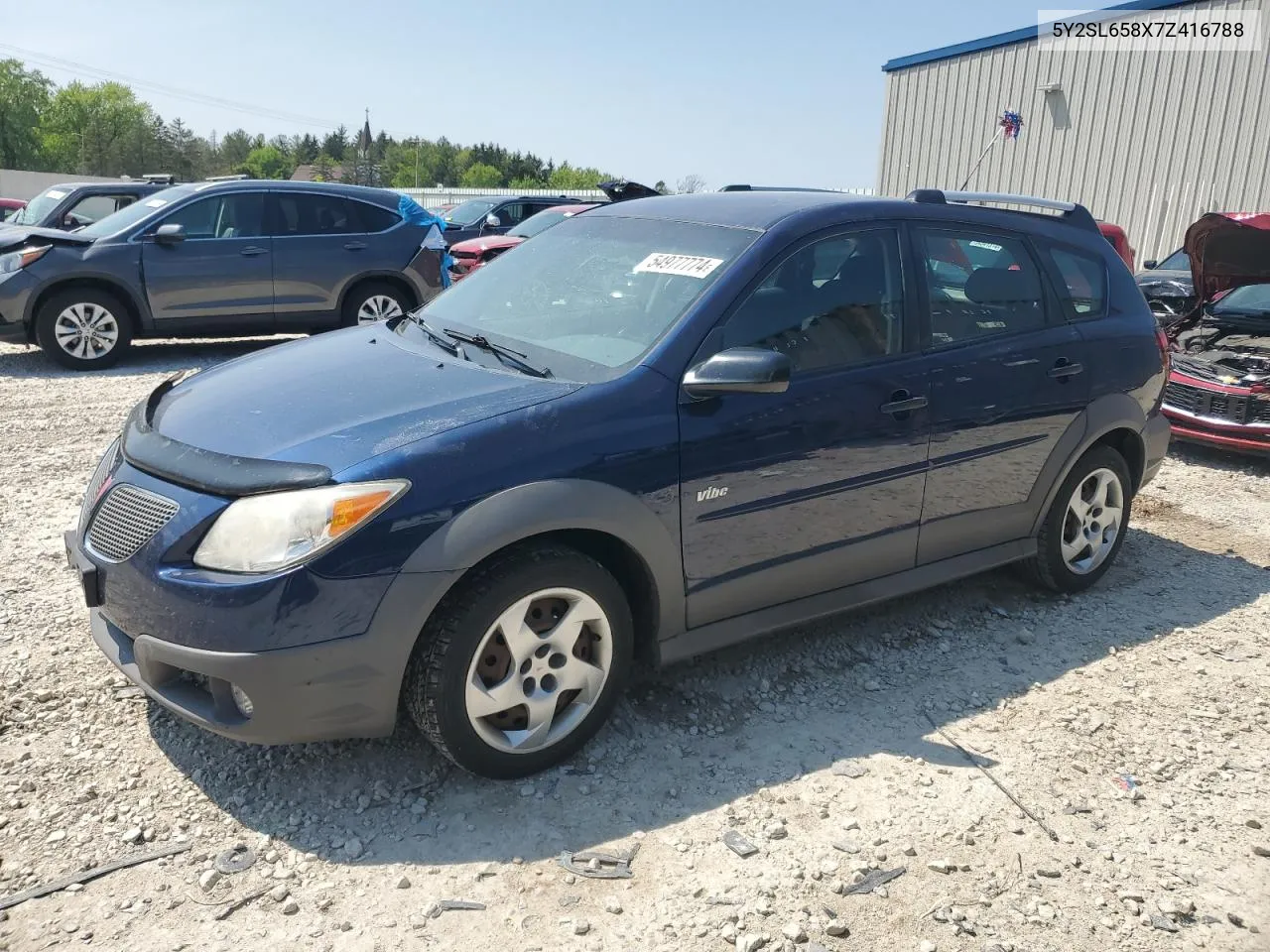 2007 Pontiac Vibe VIN: 5Y2SL658X7Z416788 Lot: 54977774