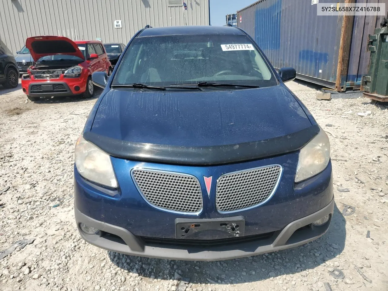 2007 Pontiac Vibe VIN: 5Y2SL658X7Z416788 Lot: 54977774