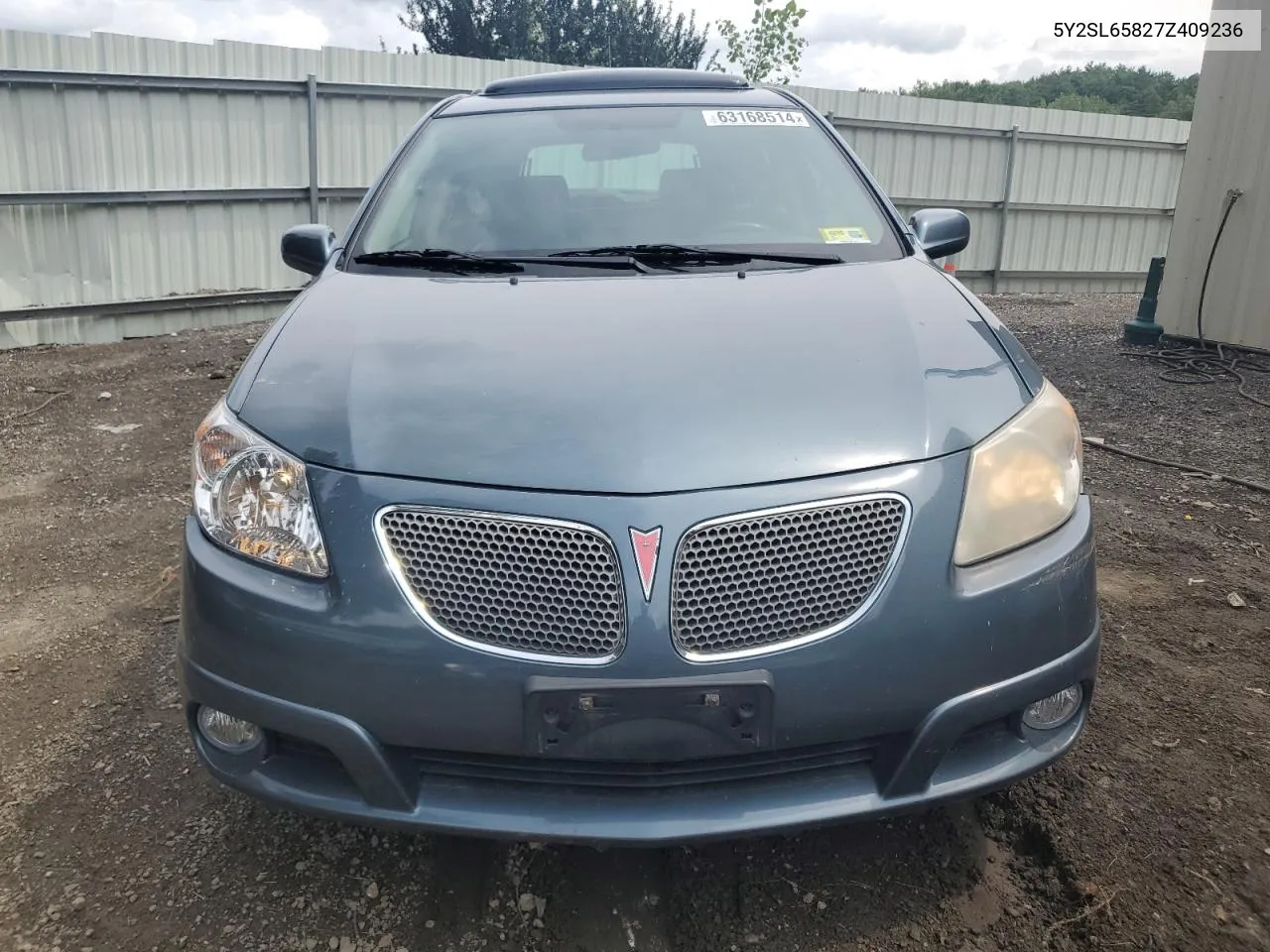 2007 Pontiac Vibe VIN: 5Y2SL65827Z409236 Lot: 63168514