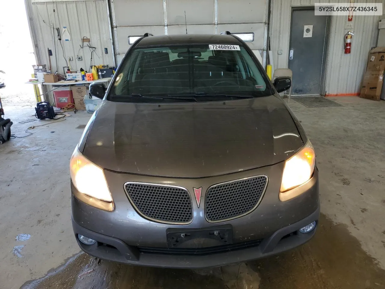 2007 Pontiac Vibe VIN: 5Y2SL658X7Z436345 Lot: 72460924