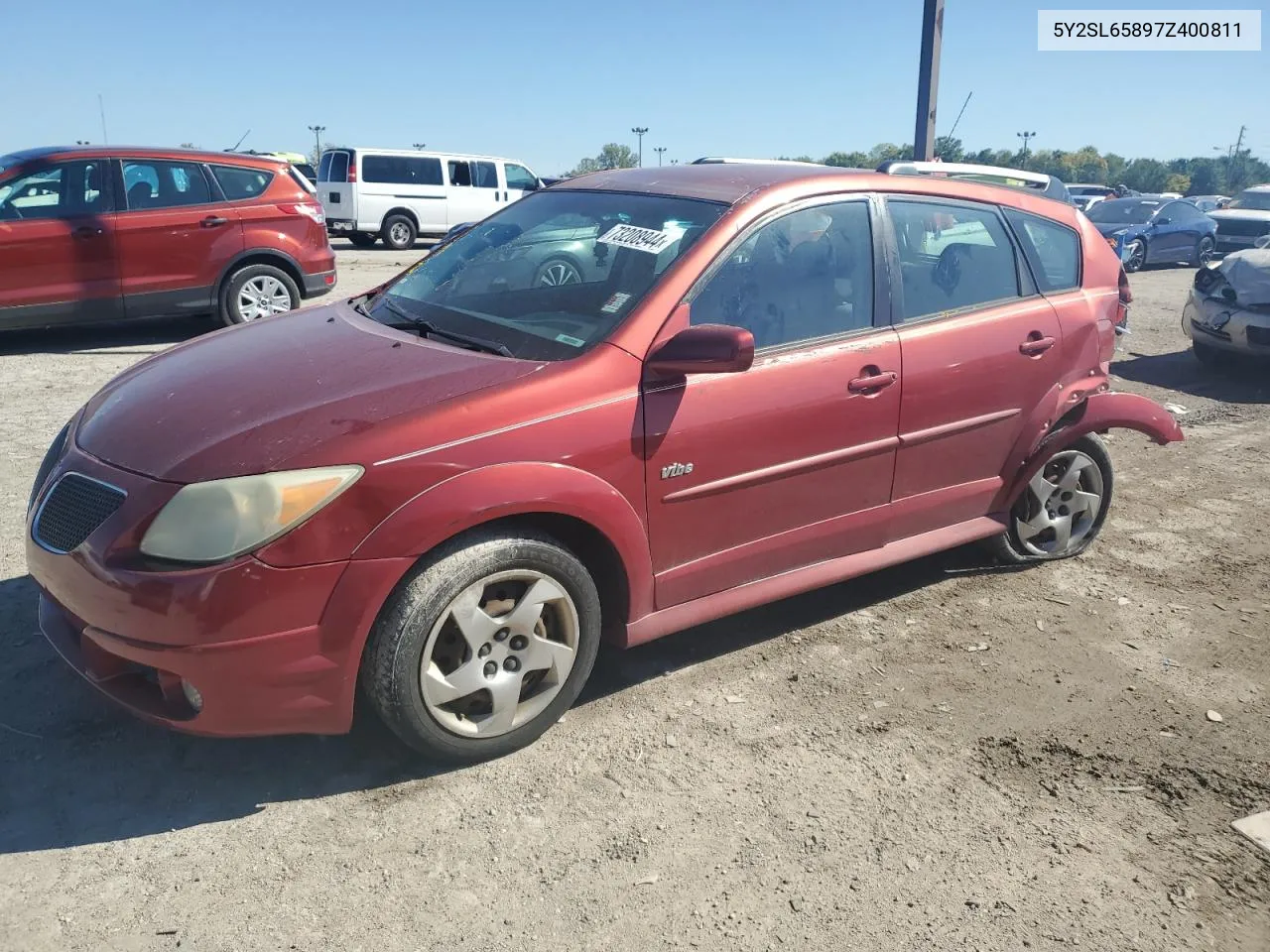 2007 Pontiac Vibe VIN: 5Y2SL65897Z400811 Lot: 73208944