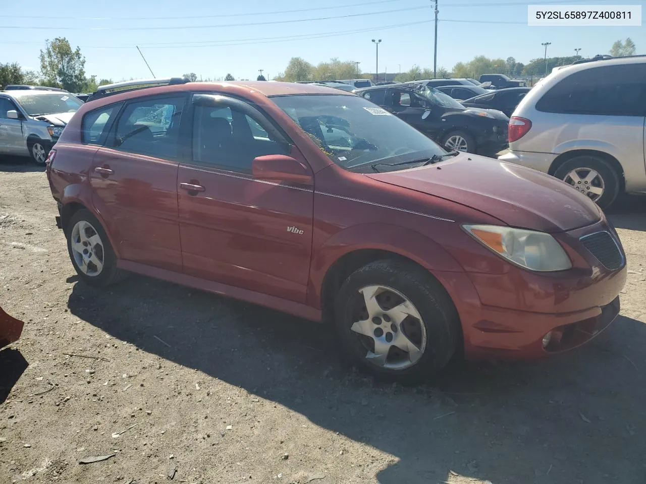 2007 Pontiac Vibe VIN: 5Y2SL65897Z400811 Lot: 73208944