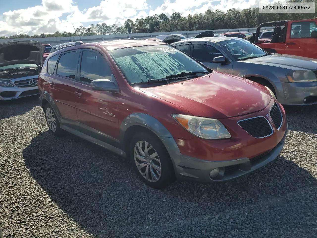 2007 Pontiac Vibe VIN: 5Y2SL65817Z440672 Lot: 74126934