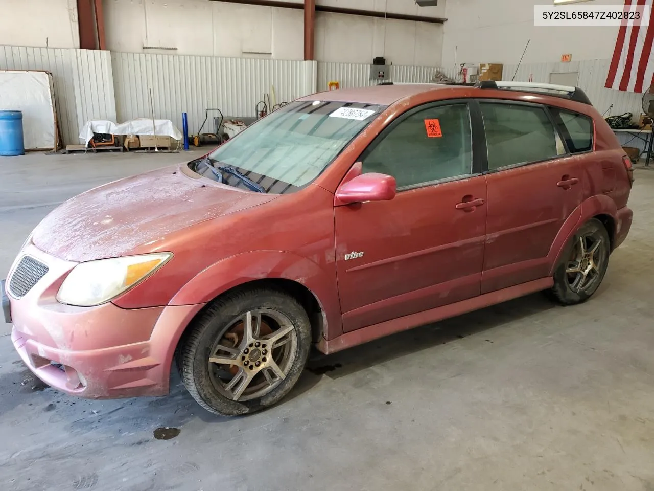 2007 Pontiac Vibe VIN: 5Y2SL65847Z402823 Lot: 74286754