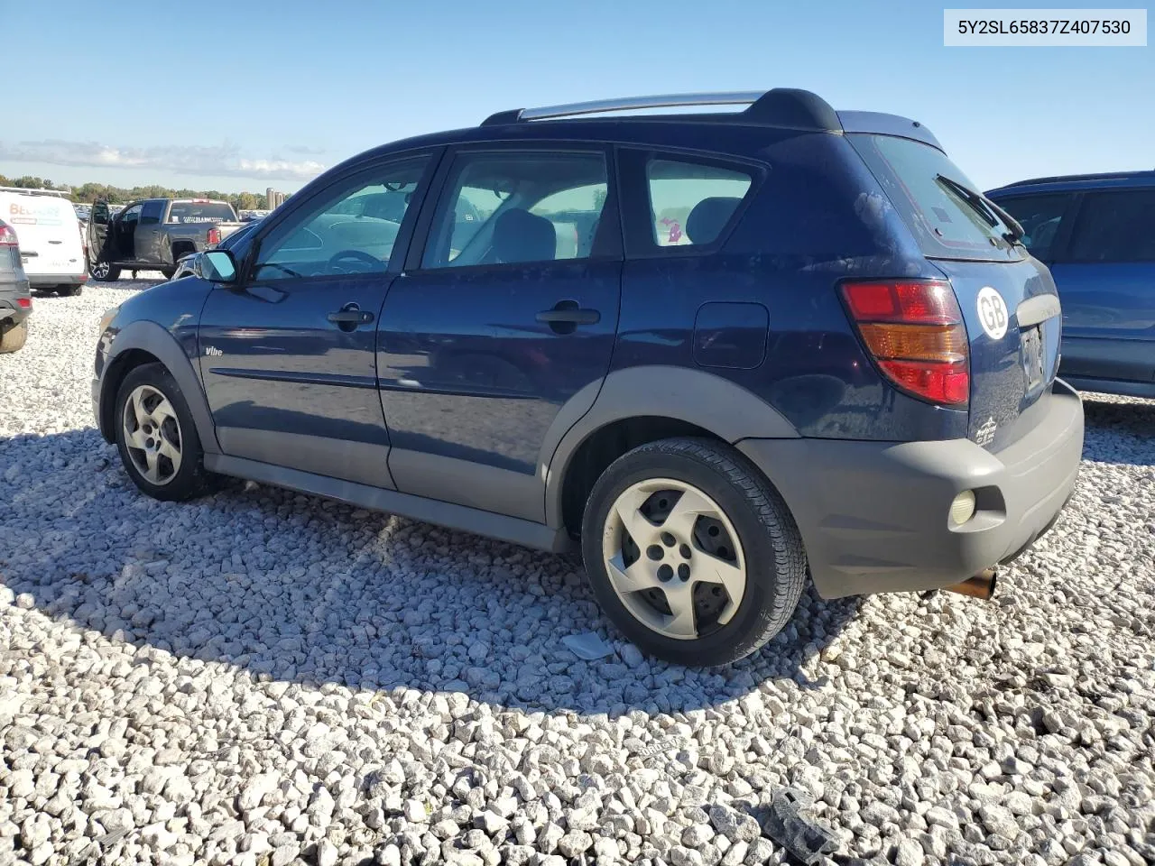 2007 Pontiac Vibe VIN: 5Y2SL65837Z407530 Lot: 75061174