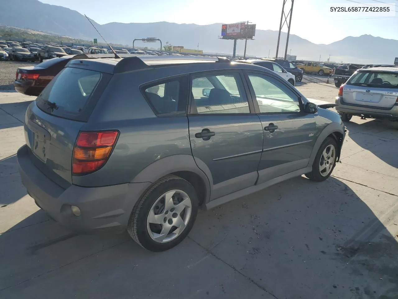 2007 Pontiac Vibe VIN: 5Y2SL65877Z422855 Lot: 75706184