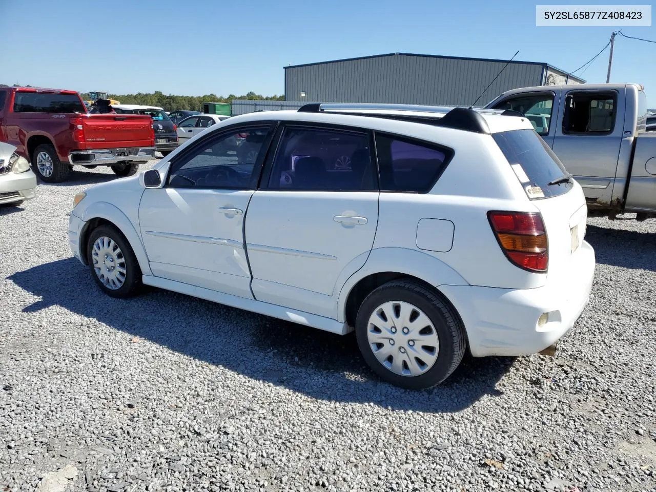 2007 Pontiac Vibe VIN: 5Y2SL65877Z408423 Lot: 75754764