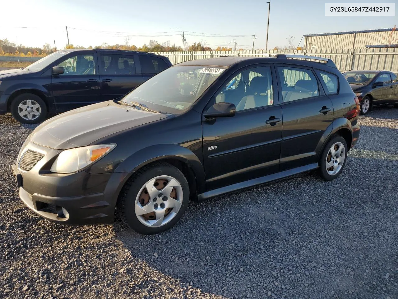 2007 Pontiac Vibe VIN: 5Y2SL65847Z442917 Lot: 76540274