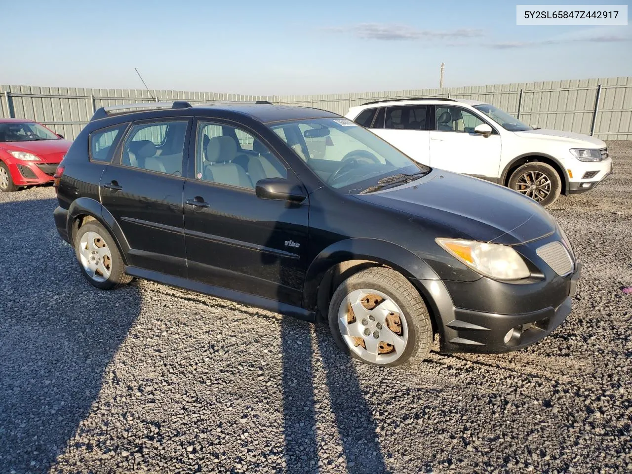 2007 Pontiac Vibe VIN: 5Y2SL65847Z442917 Lot: 76540274